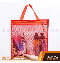 May túi lưới màu đỏ