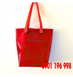 Sản xuất túi nhựa trong suốt màu đỏ theo yêu cầu giá xưởng