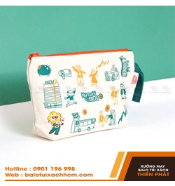 May ví vải bố canvas quà tặng