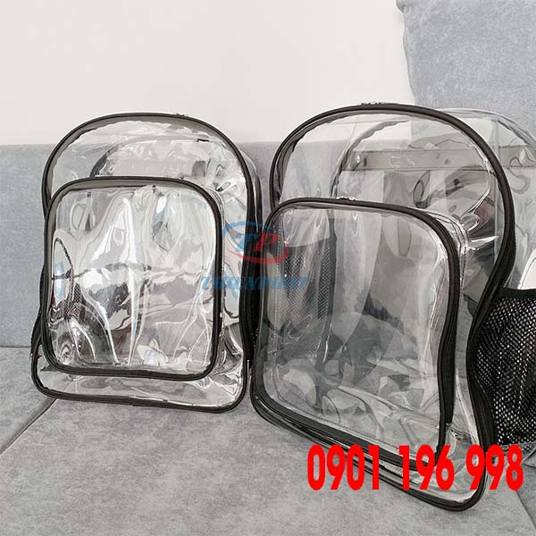 Xưởng may balo trong suốt, balo quà tặng trong suốt