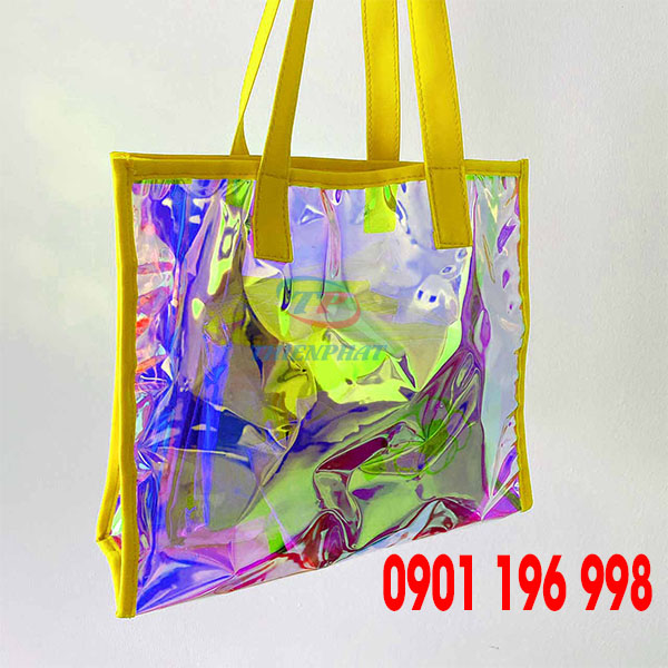 Địa chỉ sản xuất túi nhựa ánh kim hologram quai xách