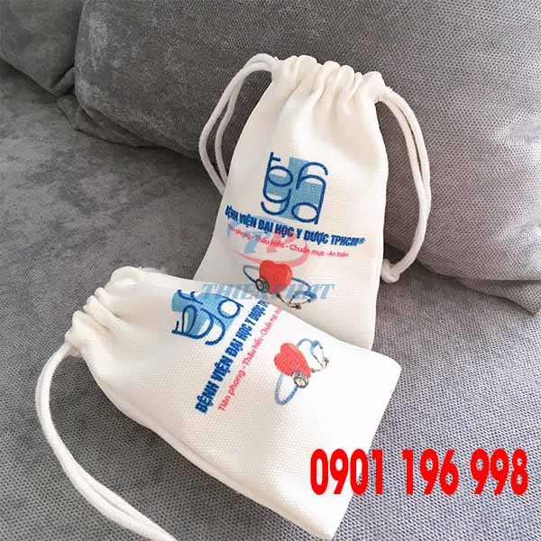 May túi rút in logo thương hiệu