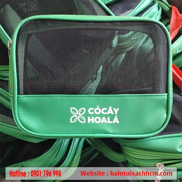 Túi đựng mỹ phẩm phối lưới đẹp